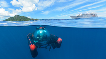 C-Explorer 3 Designed to be carried on board a cruise ship, the craft enables breathtaking dives for cruise passengers.