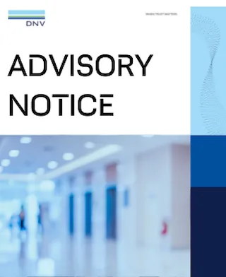 DNV Healthcare Advisory Notice