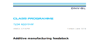 Class Programme (CP) - Additive manufacturing feedstock