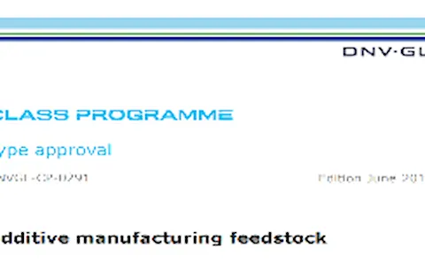 Class Programme (CP) - Additive manufacturing feedstock