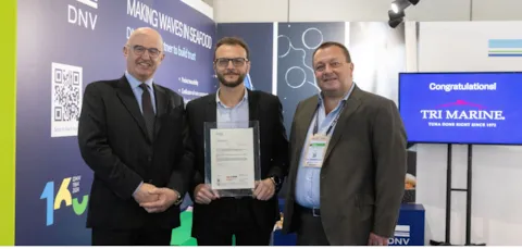Certificate delivery to Tri Marine from DNV