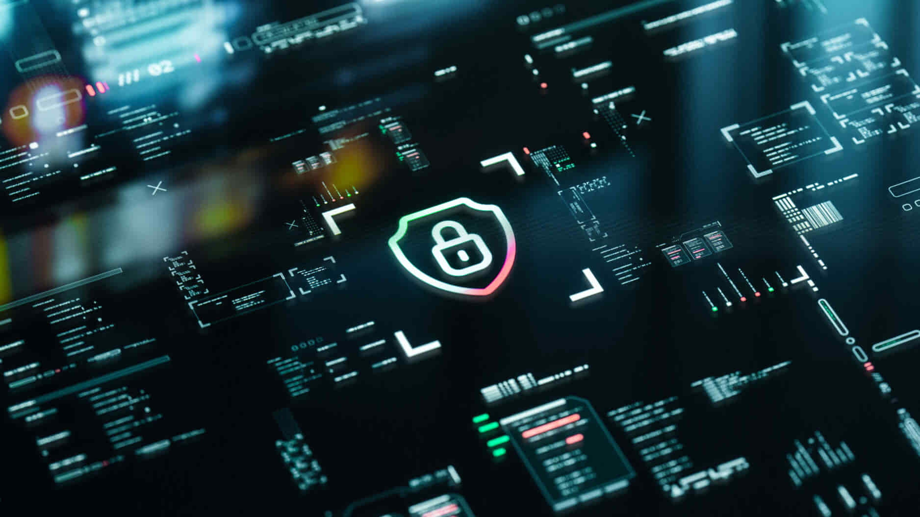 Network security graphic user interface background