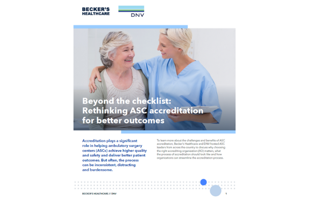 Whitepaper: Rethinking accreditation for the surgery center