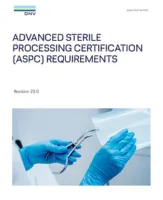 DNV Advanced Sterile Processing Certification