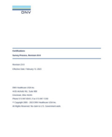 DNV branded booklet image for Healthcare Standards