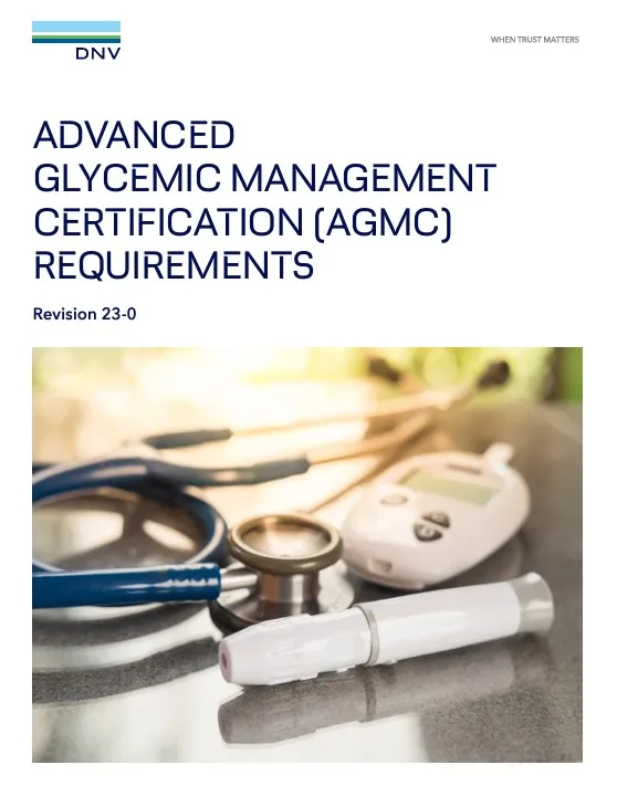 DNV Advanced Glycemic Management certification