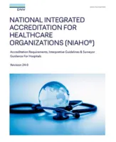 DNV GL branded booklet image for healthcare standards