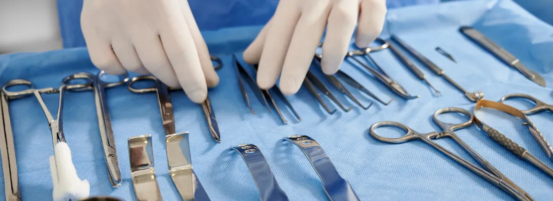Sterile processing of surgical tools and equipment