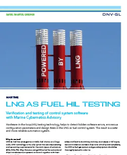 LNG as fuel HIL testing
