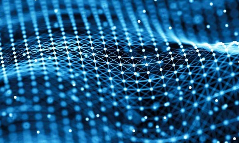 Abstract digital waves