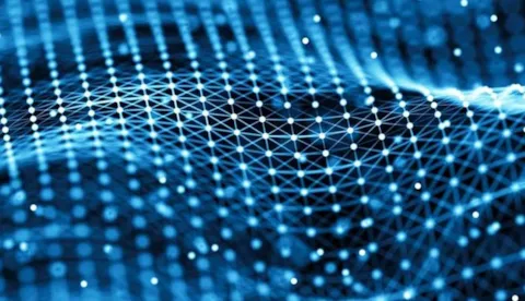 Abstract digital waves