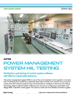 Power management system HIL testing