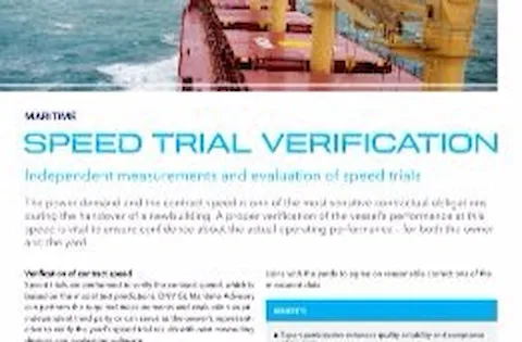 Speed trial verification flyer