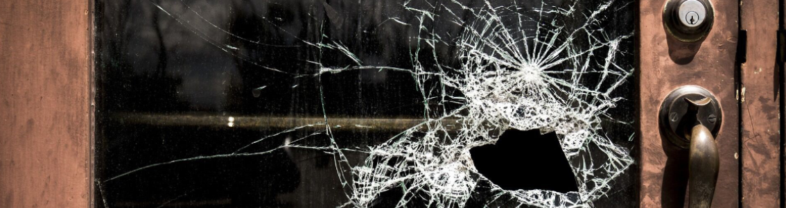 Workplace violence broken window